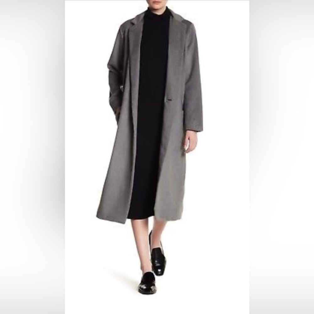 cupcakes & cashmere wool blend long maxi coat size S